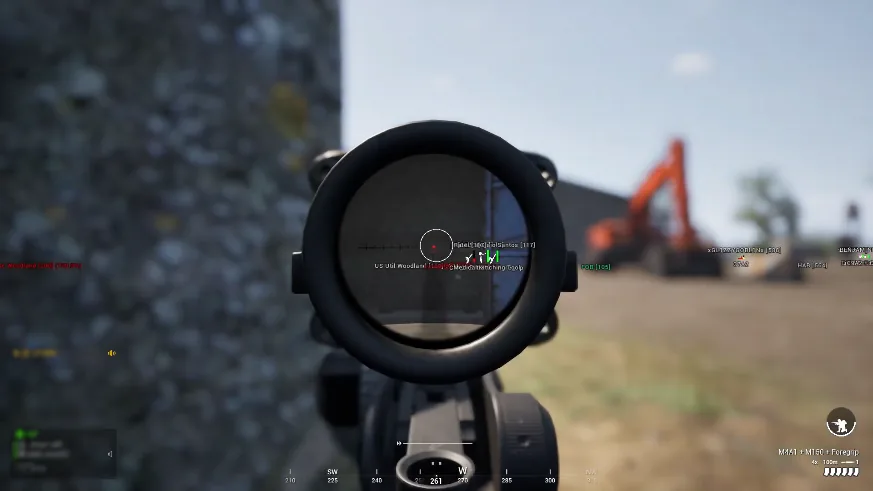 Squad scoped aimbot with FOB and player ESP readouts
